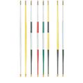 7.5' Tapered Tournament Flag Stick White with 30" Black Bottom PA711-07